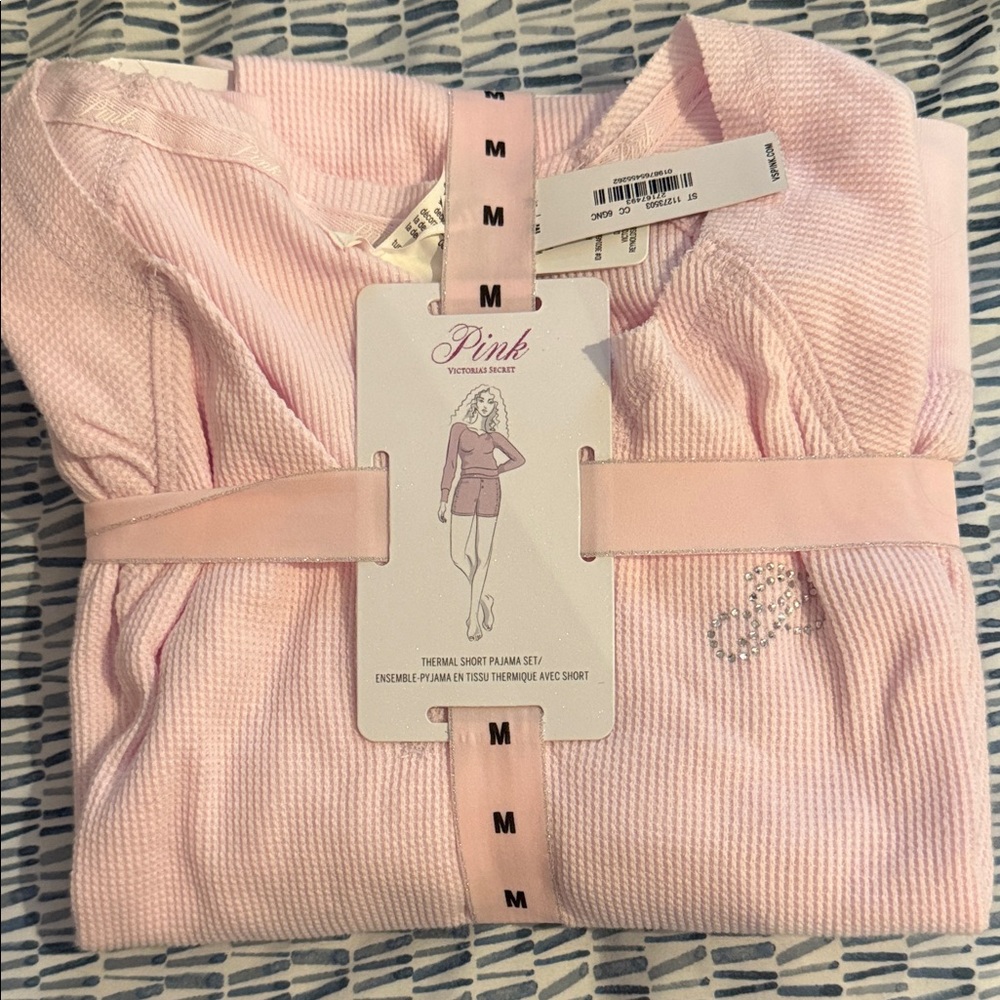 Victoria's Secret Pink Thermal Pajama Set